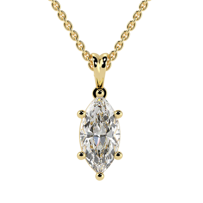 Marquise Solitaire Pendant