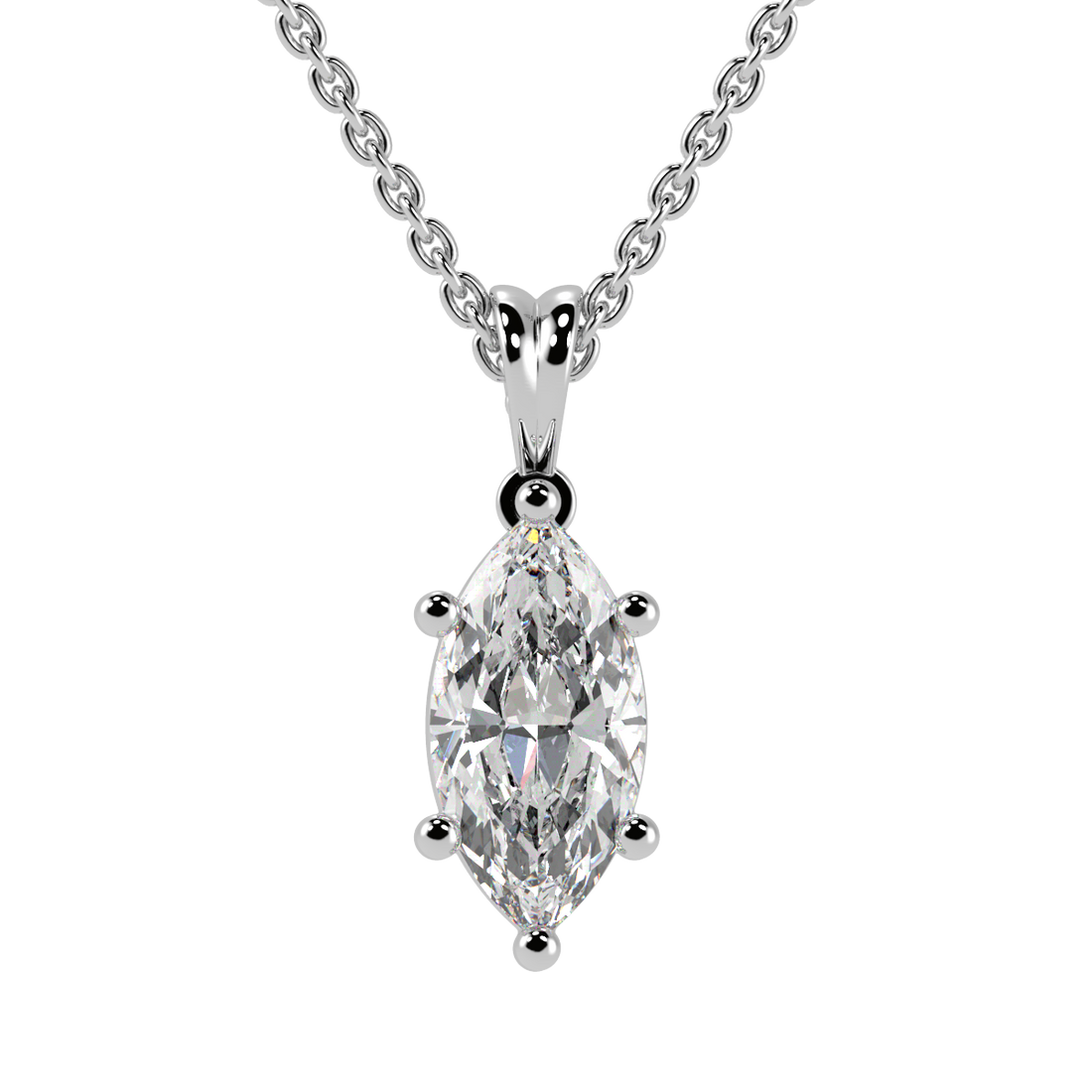 Marquise Solitaire Pendant