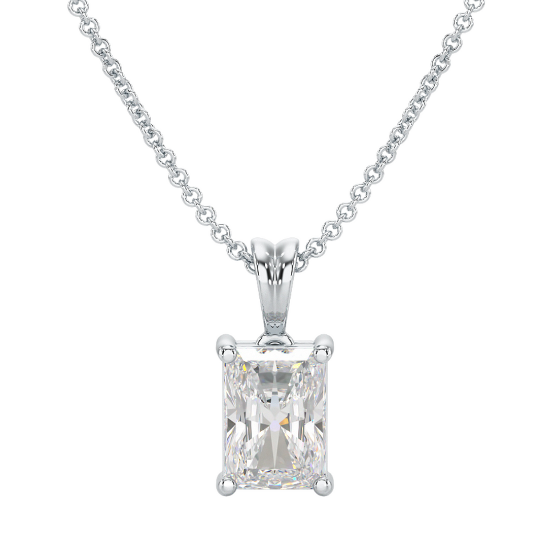 Radiant Solitaire Pendant
