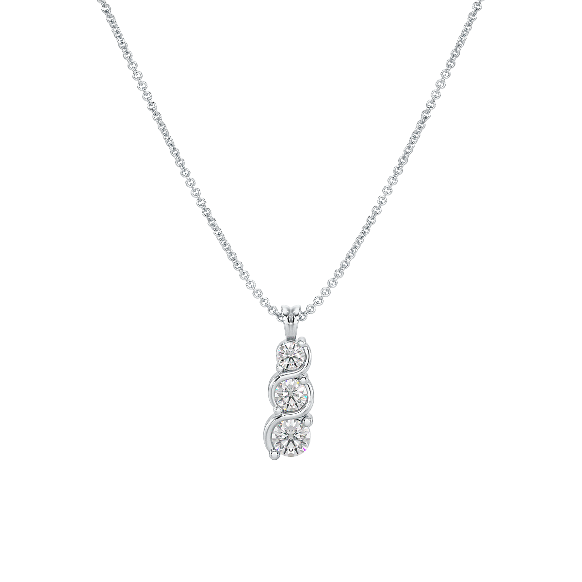 Twist Set Graduated Pendant