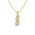 Twist Set Graduated Pendant
