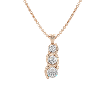 Twist Set Graduated Pendant