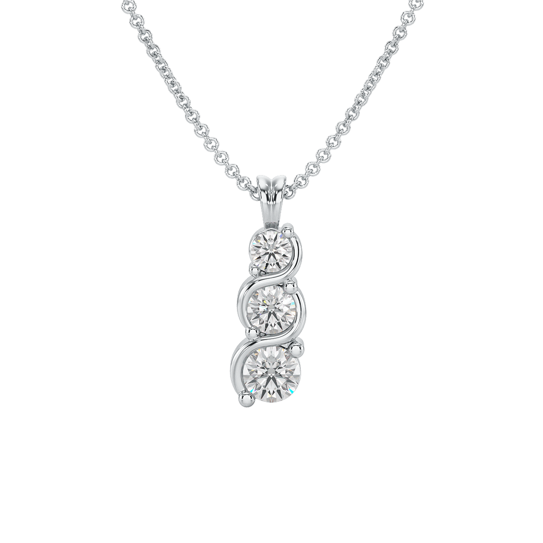 Twist Set Graduated Pendant