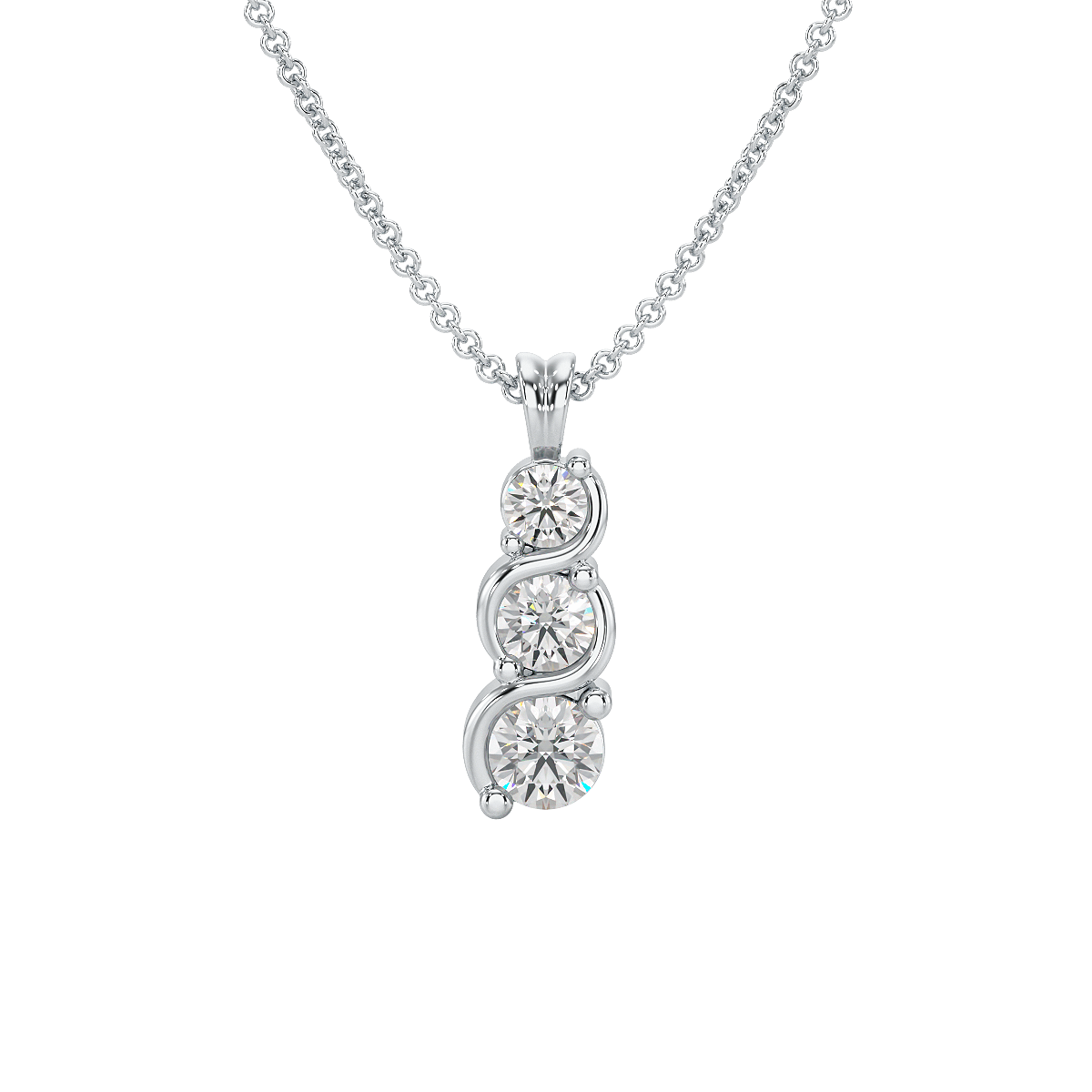 Twist Set Graduated Pendant