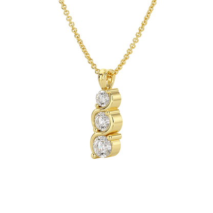 Twist Set Graduated Pendant