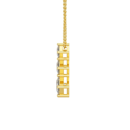 Princess Cut Graduated Pendant