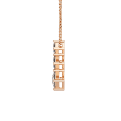 Princess Cut Graduated Pendant
