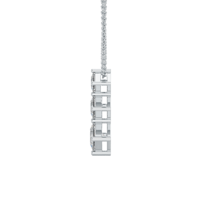Princess Cut Graduated Pendant