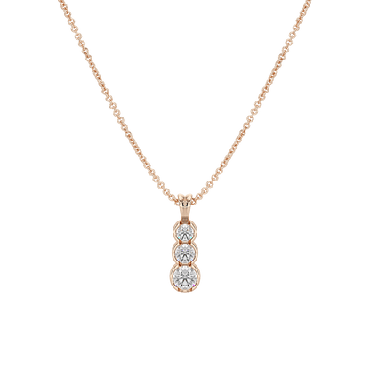 Bezel Set Graduated Pendant