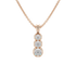 Bezel Set Graduated Pendant