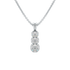 Bezel Set Graduated Pendant