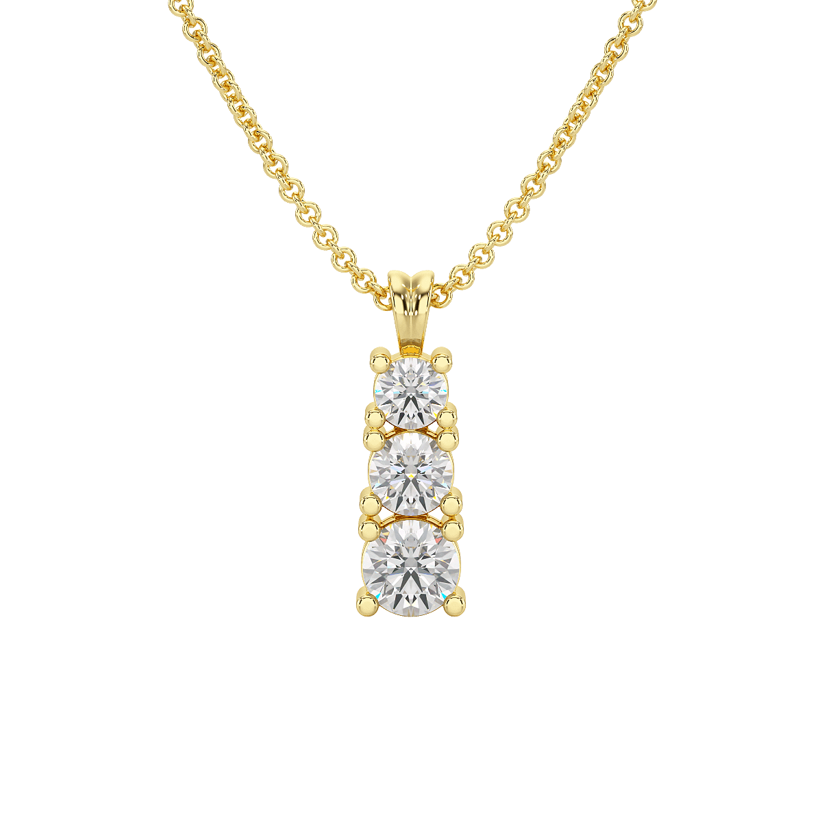 Four Claw Graduated Pendant