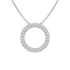 Circle Pendant Hidden Chain