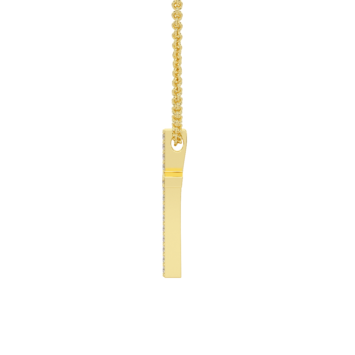 Prong Set Cross Pendant