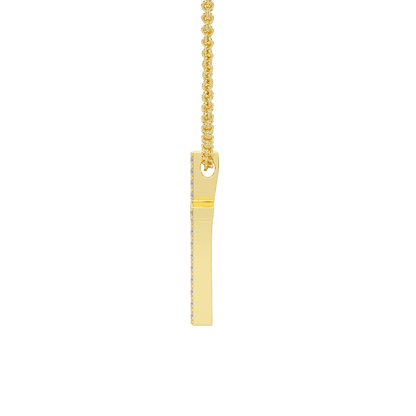 Prong Set Cross Pendant