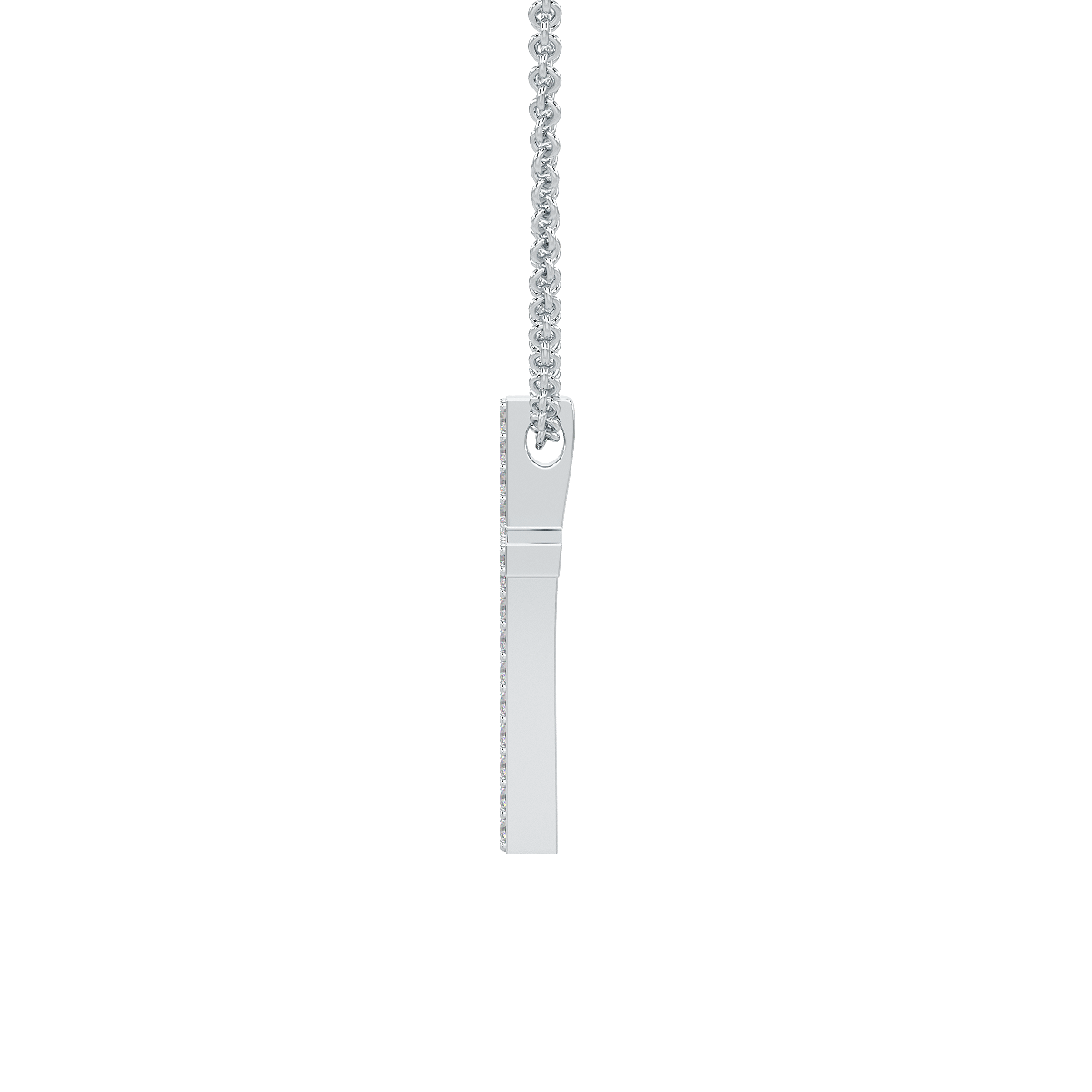 Prong Set Cross Pendant