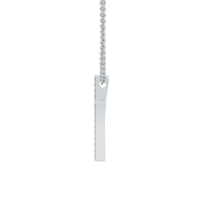Prong Set Cross Pendant