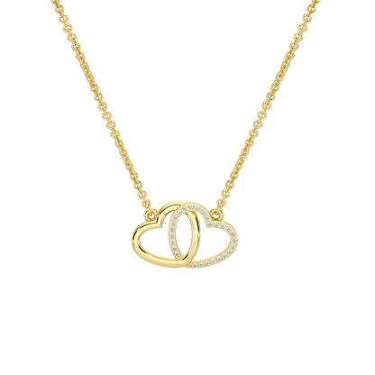 Interlocked Hearts Pendant