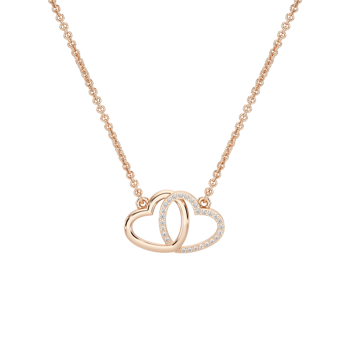 Interlocked Hearts Pendant