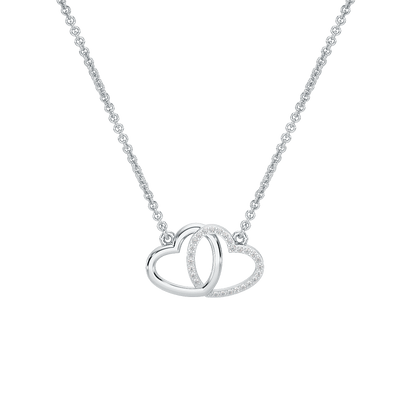 Interlocked Hearts Pendant