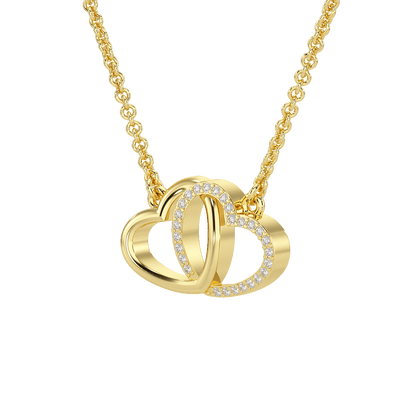 Interlocked Hearts Pendant