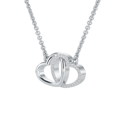 Interlocked Hearts Pendant