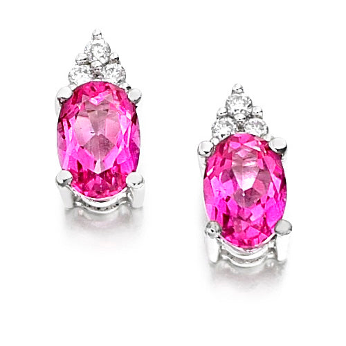 These Pink Topaz Trefoil Earrings features soft pink topaz stones arranged in a graceful trefoil shape, these earrings add a touch of feminine charm to any look.