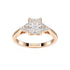 Radiant Trefoil Engagement Ring
