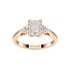 Emerald Trefoil Engagement Ring