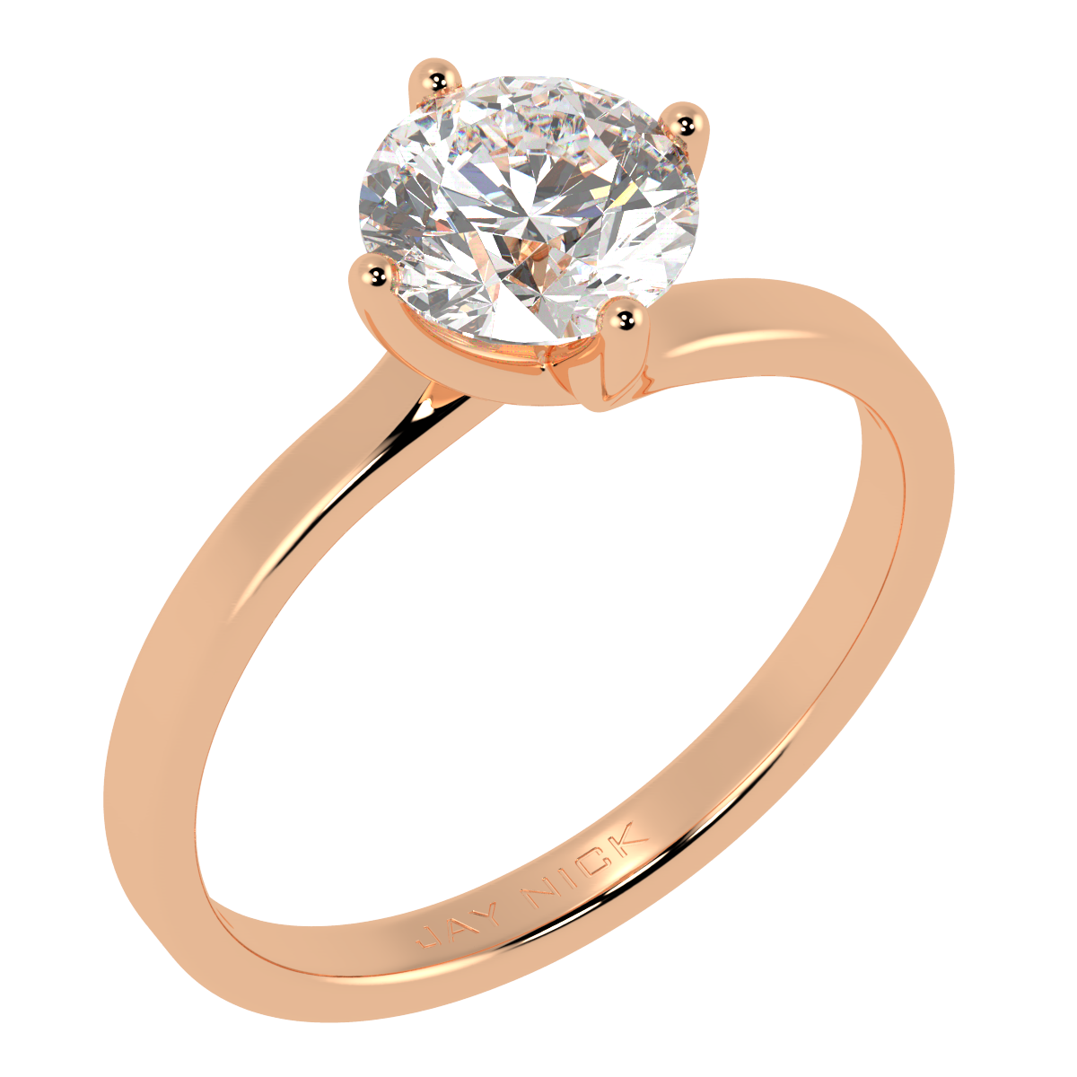 Twist Solitaire Ring