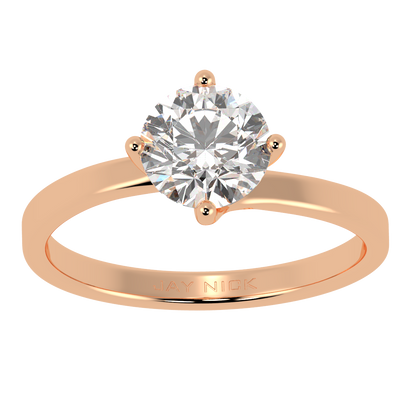 Twist Solitaire Ring
