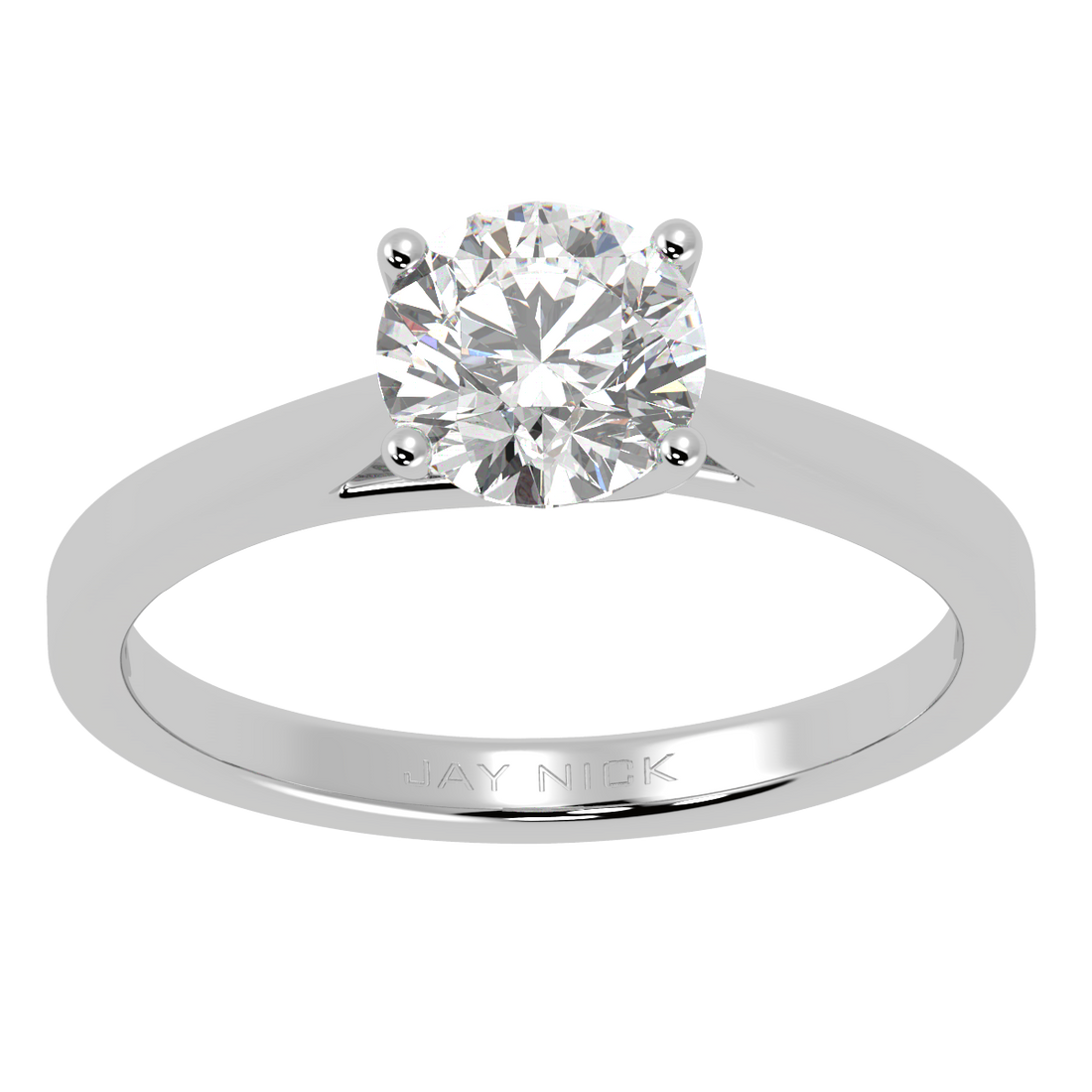 Curve Solitaire Ring