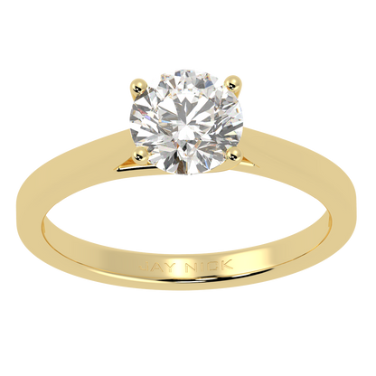 Curve Solitaire Ring