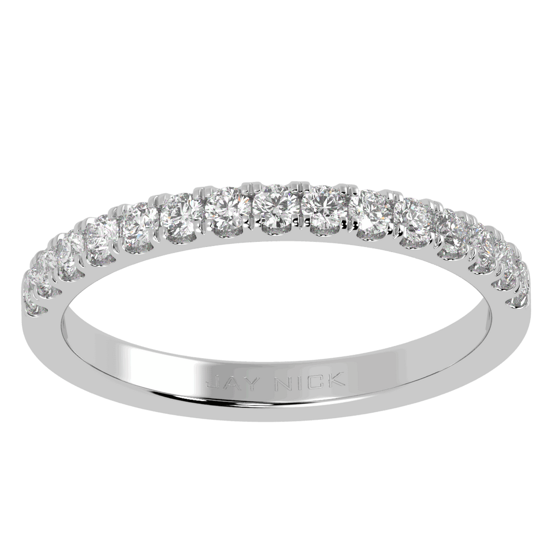 0.60ct Half Eternity Ring 3mm Platinum (Lab Grown)