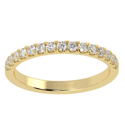 Micro Set Half Eternity Ring