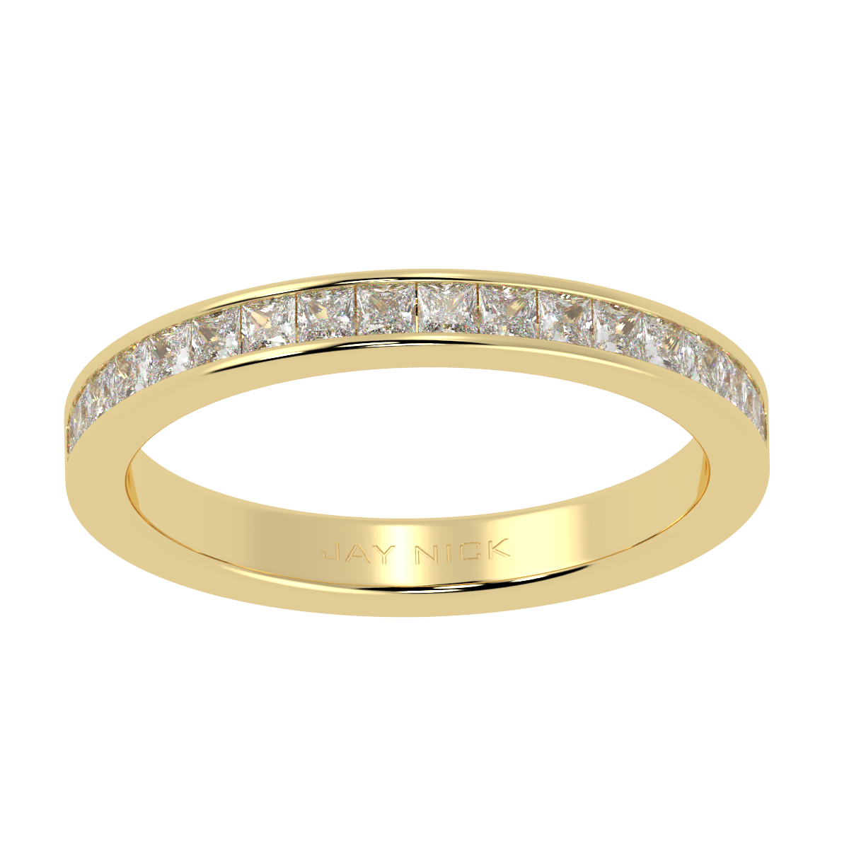 Princess Cut Half Eternity Ring