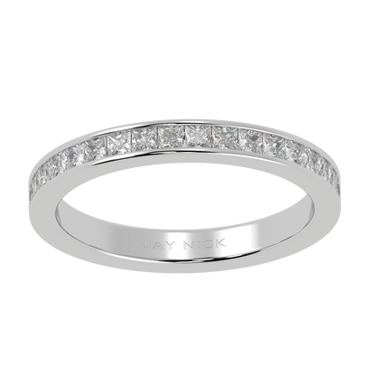 Princess Cut Half Eternity Ring