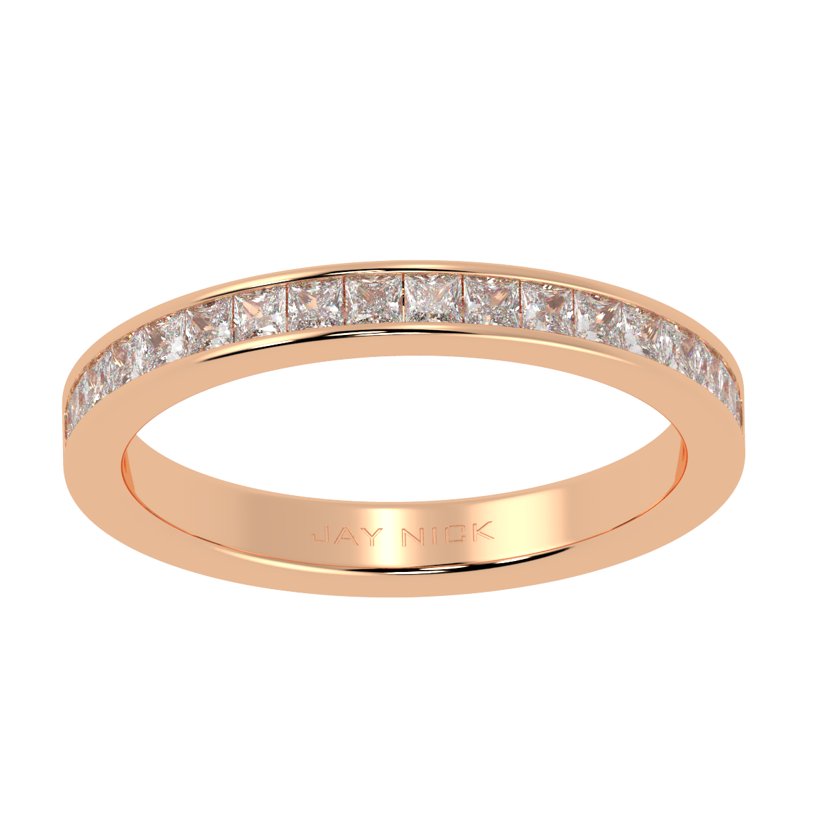 Princess Cut Half Eternity Ring