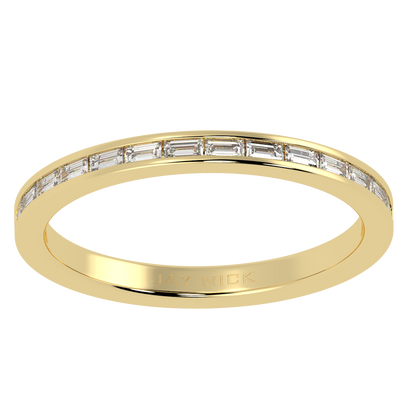 Petite Baguette Cut Half Eternity Ring