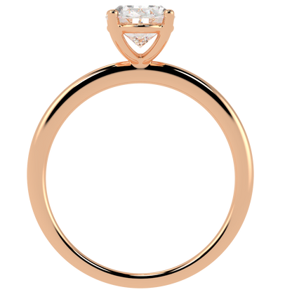 Modern Oval Cut Solitaire Ring