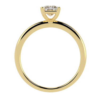 Modern Radiant Cut Solitaire Ring