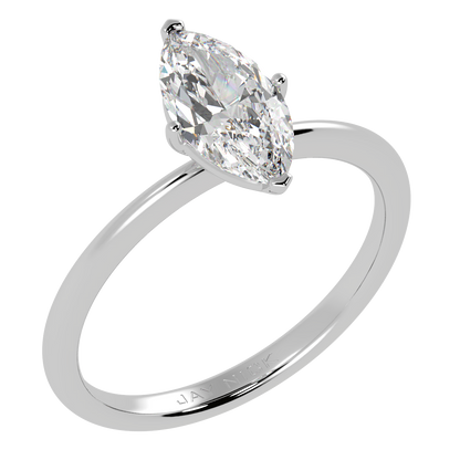 Modern Marquise Cut Solitaire Ring