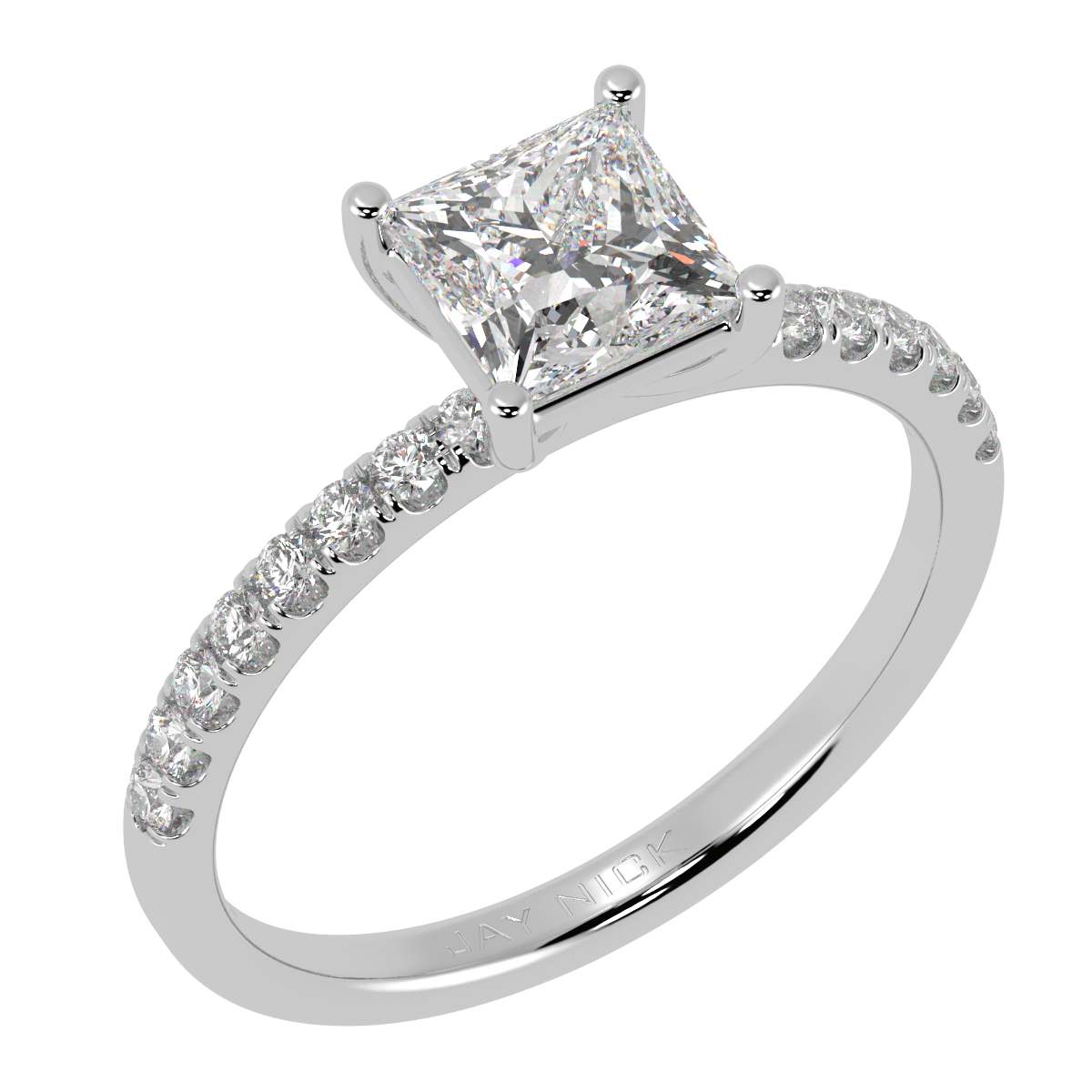 Modern Princess Diamond Shoulder Ring