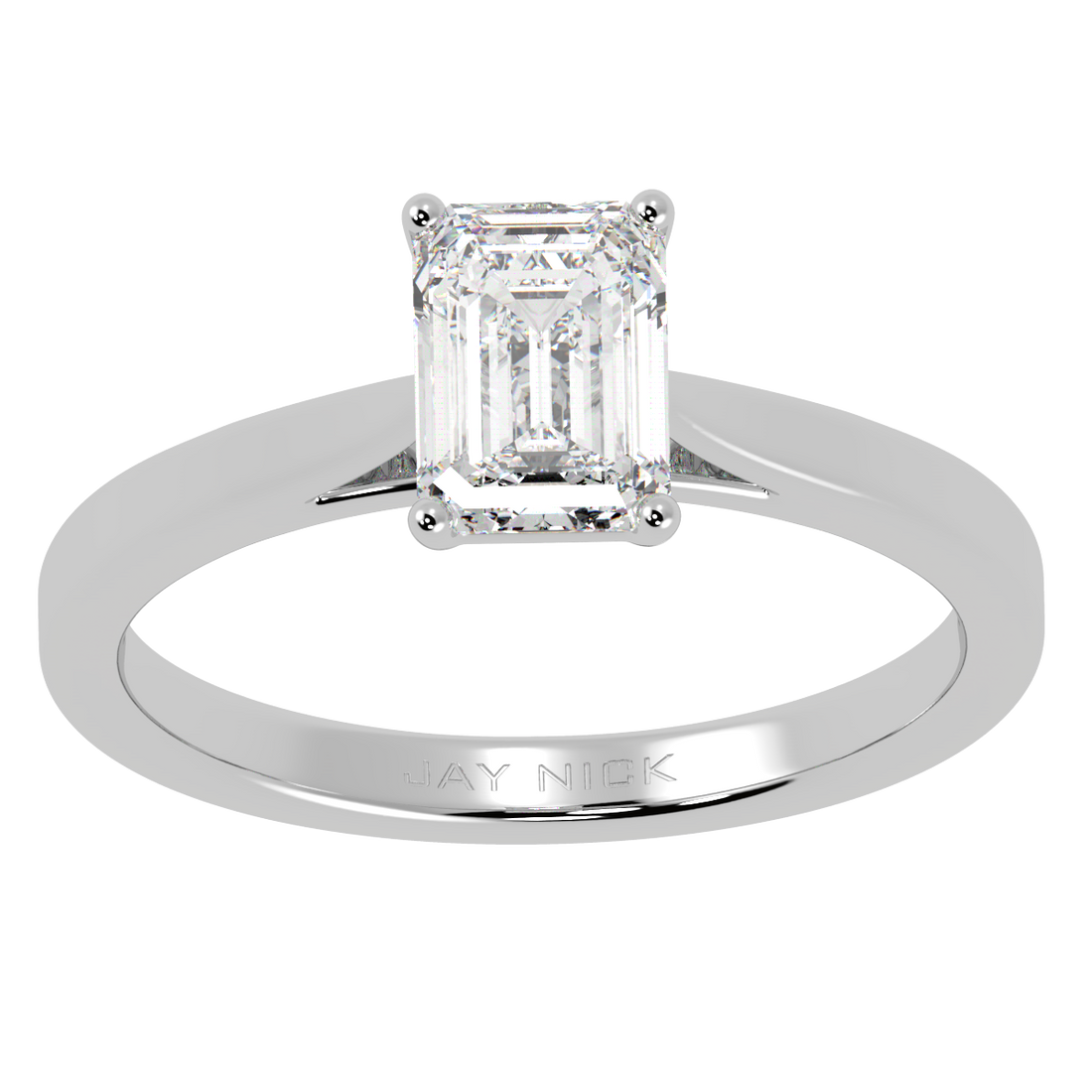 Emerald Cut Solitaire Ring