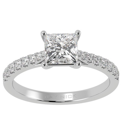 Classic Princess Diamond Shoulder Ring