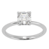 Asscher Cut Hidden Halo Ring