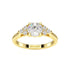 Round Trefoil Engagement Ring