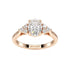 Oval Trefoil Engagement Ring