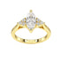 Marquise Trefoil Engagement Ring