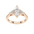 Marquise Trefoil Engagement Ring